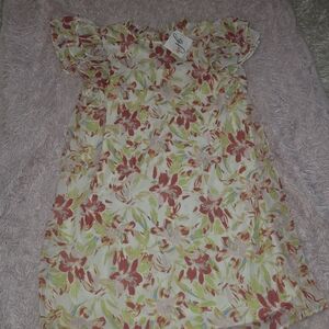 Elegant Floral Print Mini Dress